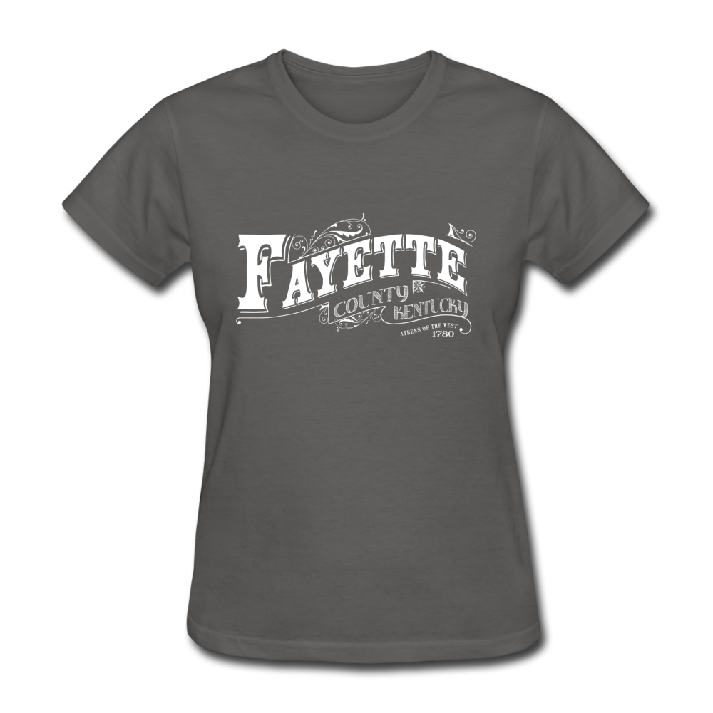 Fayette County Ornate Women's T-Shirt - charcoal