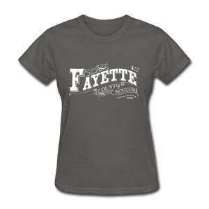 Fayette County Ornate Women's T-Shirt - charcoal