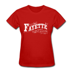 Fayette County Ornate Women's T-Shirt - red