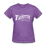 Fayette County Ornate Women's T-Shirt - purple heather