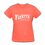 Fayette County Ornate Women's T-Shirt - heather coral