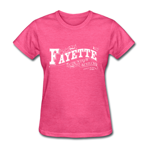 Fayette County Ornate Women's T-Shirt - heather pink