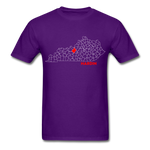 Hardin County Map T-Shirt - purple