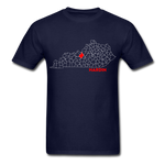 Hardin County Map T-Shirt - navy