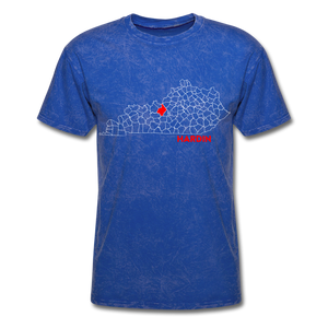 Hardin County Map T-Shirt - mineral royal