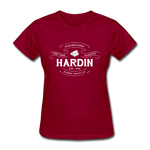 Hardin County Vintage Banner Women's T-Shirt - dark red