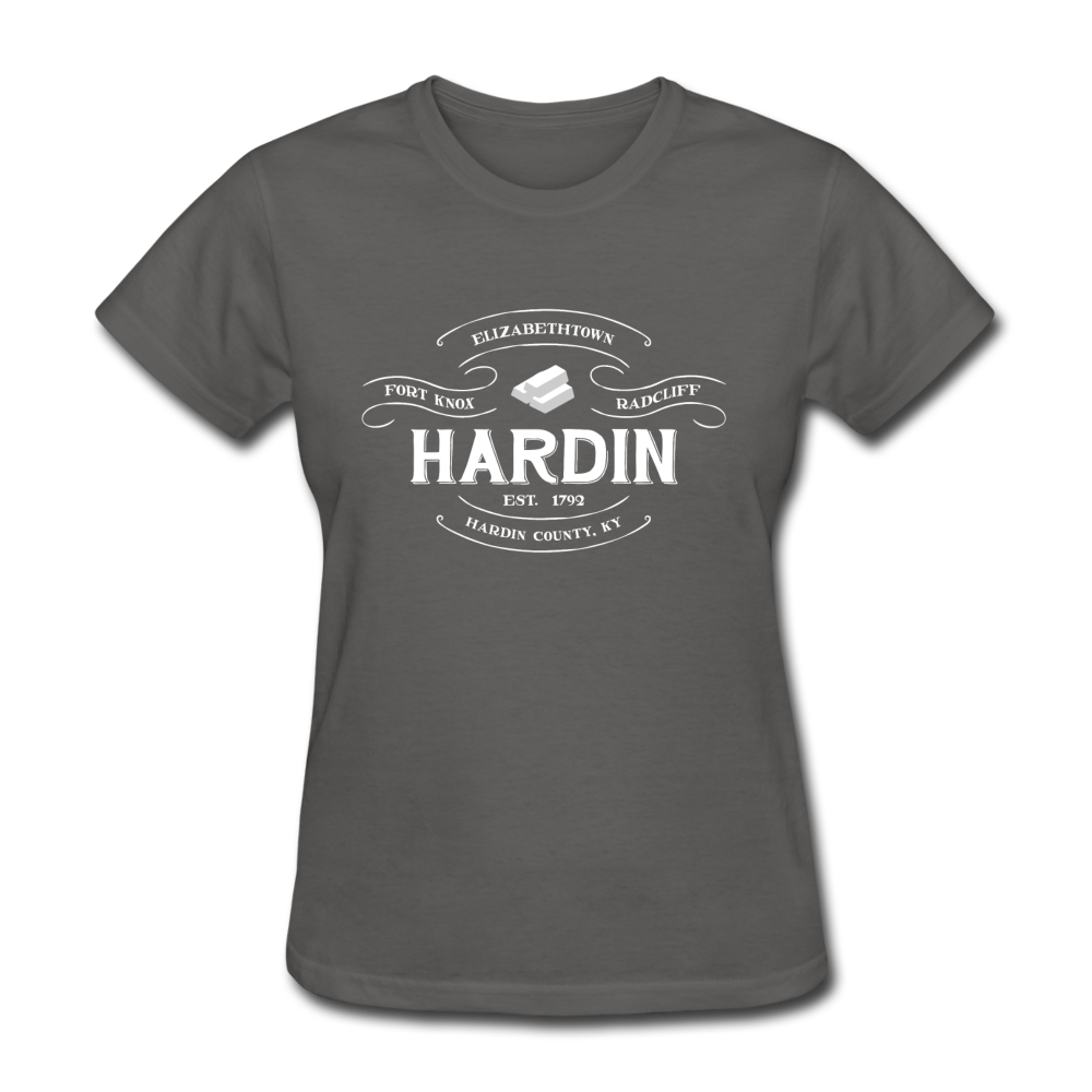 Hardin County Vintage Banner Women's T-Shirt - charcoal