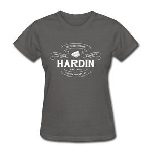 Hardin County Vintage Banner Women's T-Shirt - charcoal