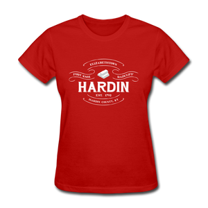 Hardin County Vintage Banner Women's T-Shirt - red