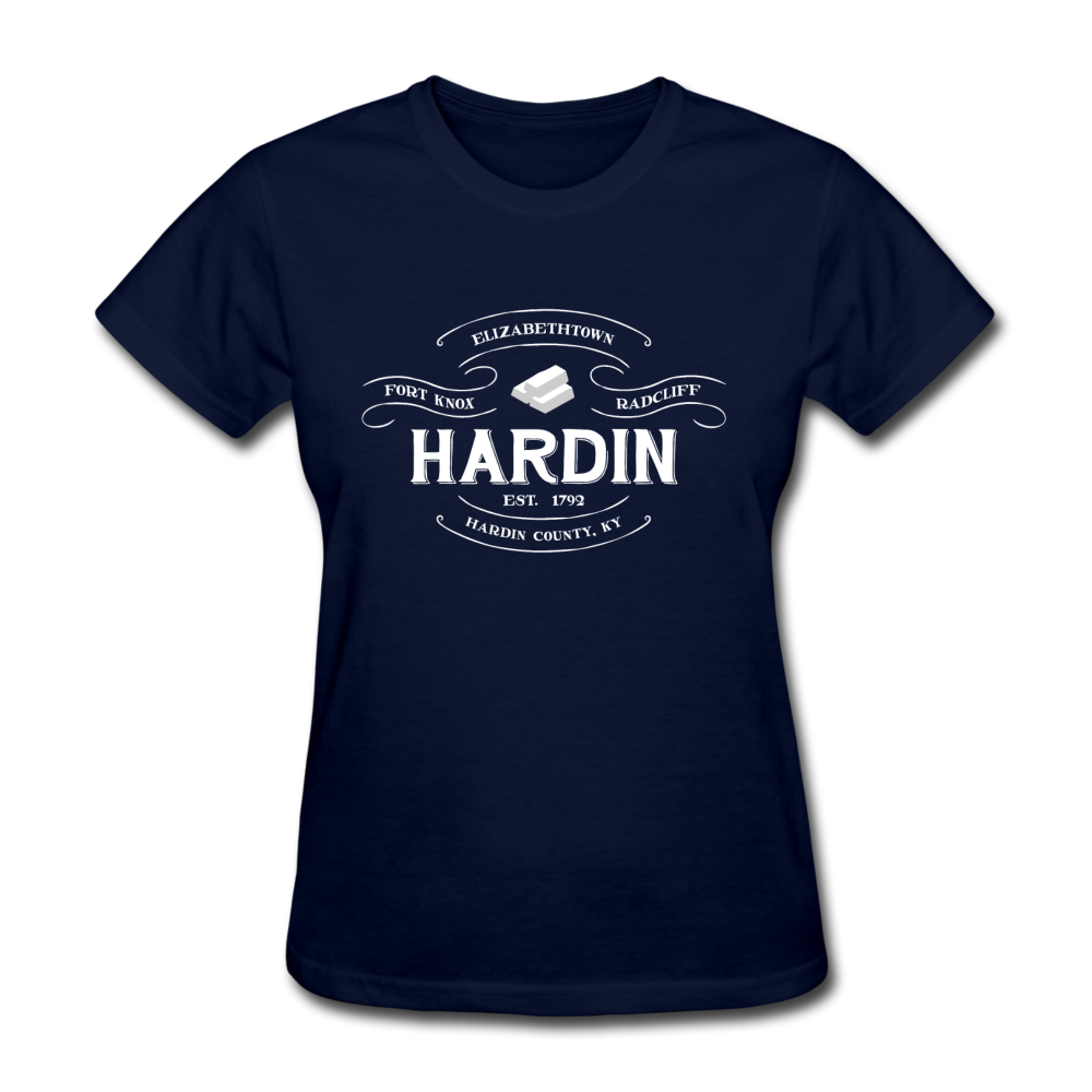 Hardin County Vintage Banner Women's T-Shirt - navy