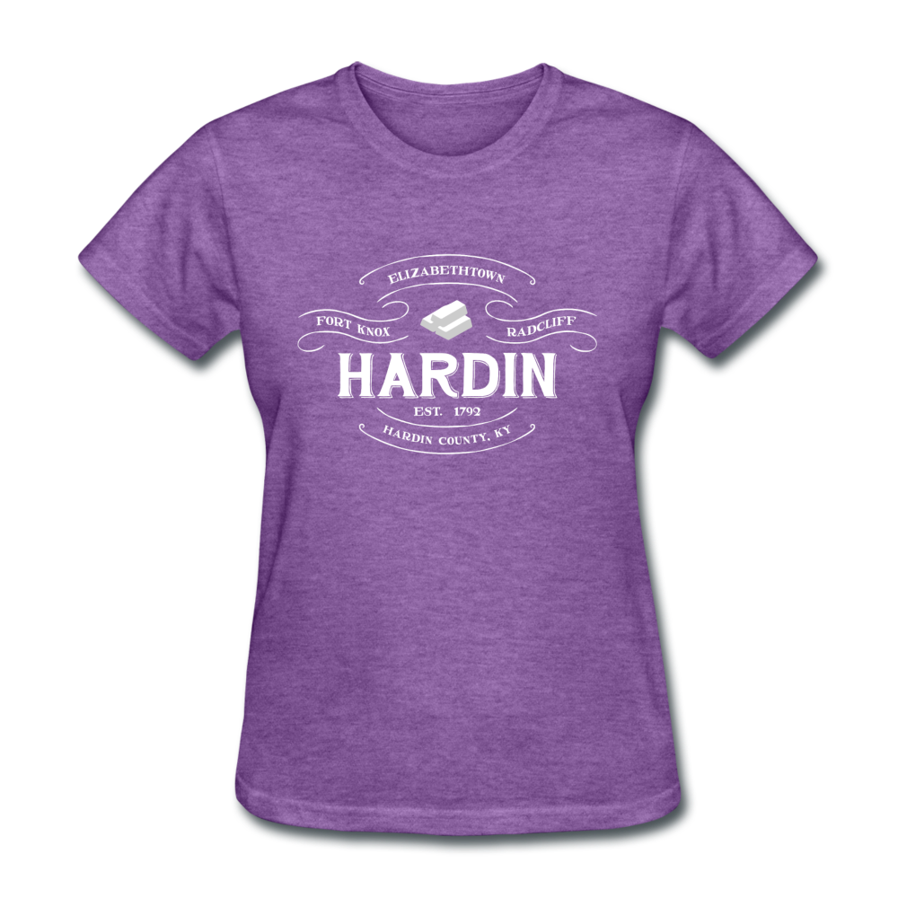 Hardin County Vintage Banner Women's T-Shirt - purple heather