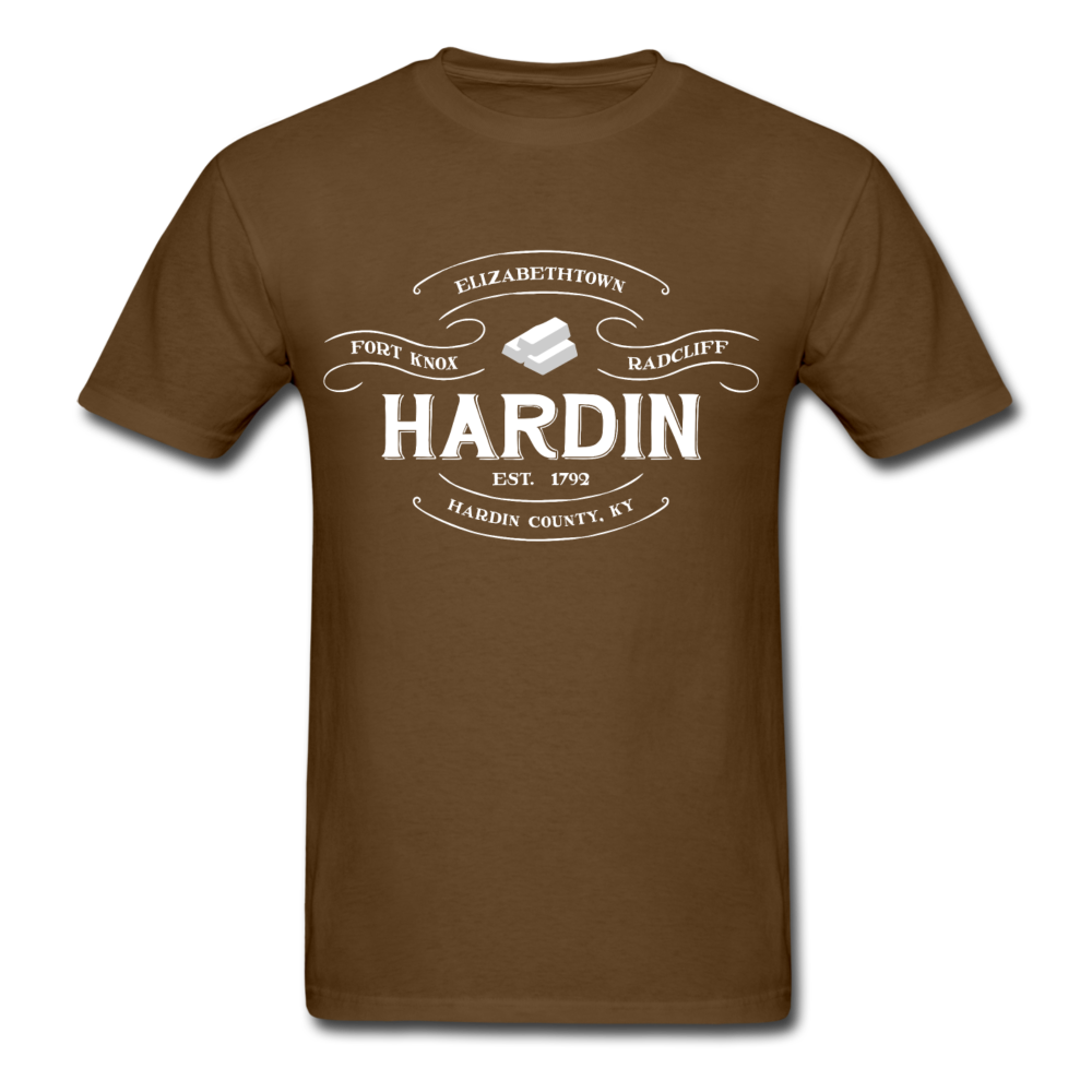 Hardin County Vintage Banner T-Shirt - brown