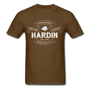 Hardin County Vintage Banner T-Shirt - brown