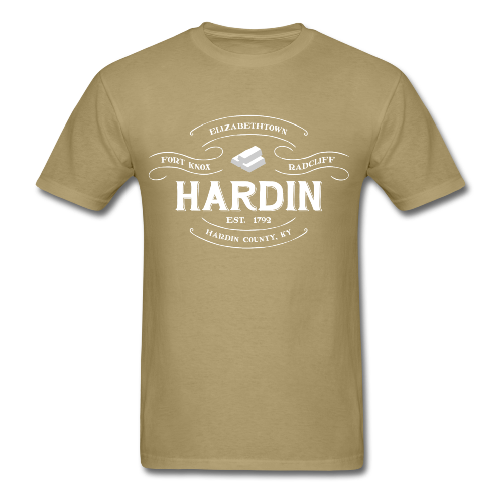 Hardin County Vintage Banner T-Shirt - khaki