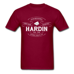 Hardin County Vintage Banner T-Shirt - burgundy