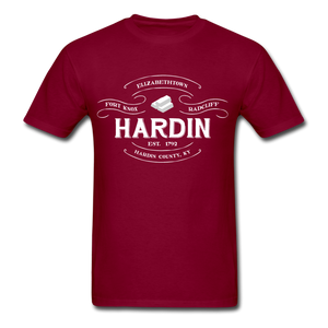 Hardin County Vintage Banner T-Shirt - burgundy