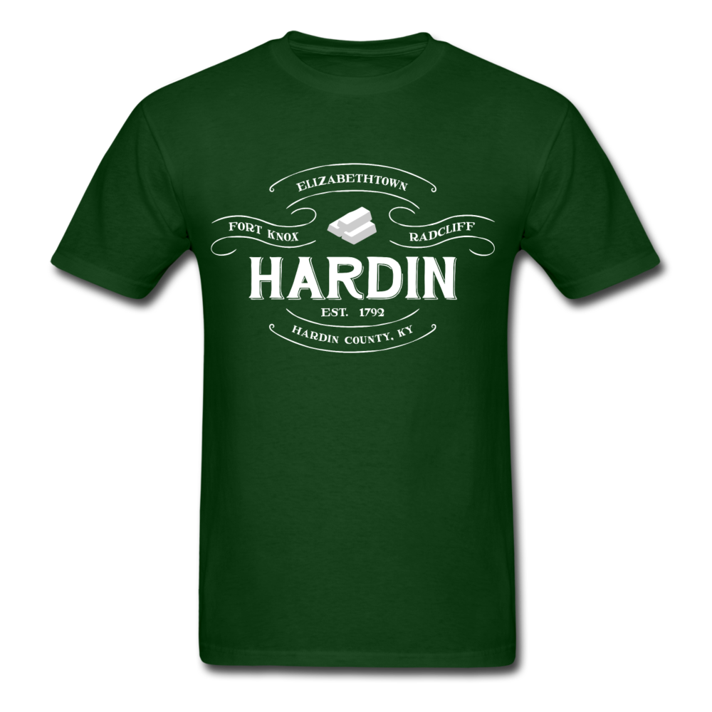 Hardin County Vintage Banner T-Shirt - forest green