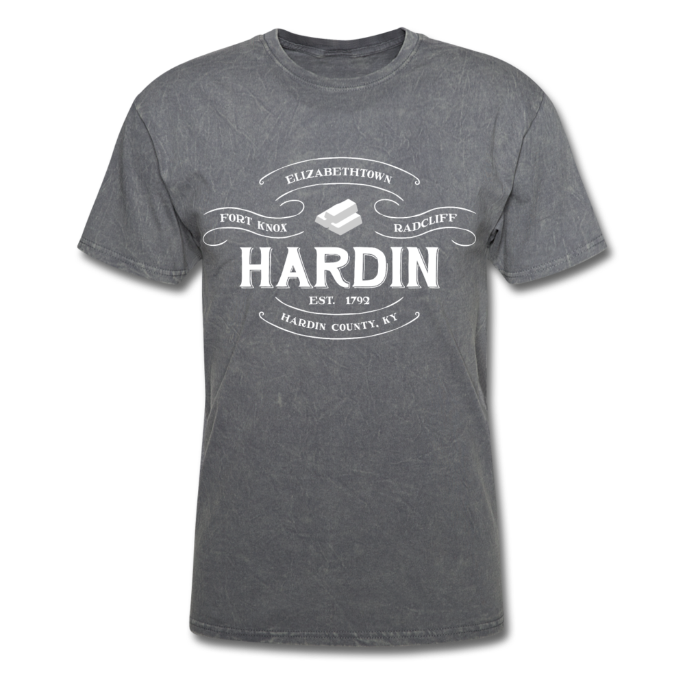 Hardin County Vintage Banner T-Shirt - mineral charcoal gray