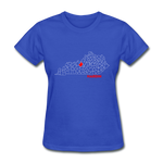 Hardin County Map Women's T-Shirt - royal blue