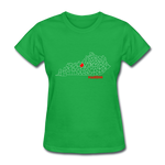 Hardin County Map Women's T-Shirt - bright green