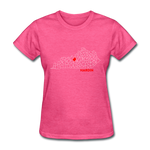 Hardin County Map Women's T-Shirt - heather pink