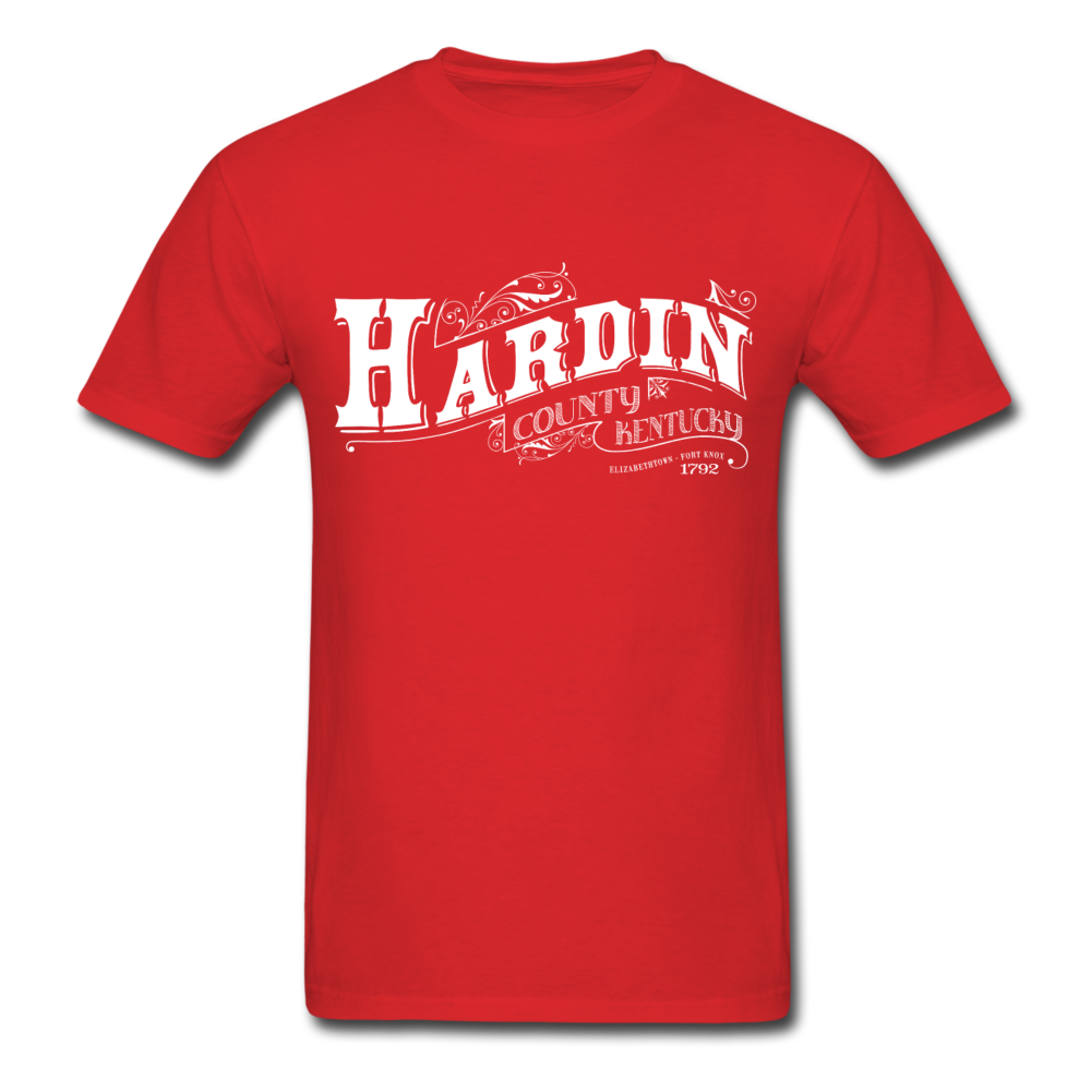 Hardin County Ornate T-Shirt - red