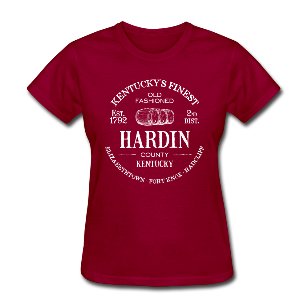 Hardin County Vintage KY's Finest Women's T-Shirt - dark red