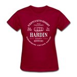 Hardin County Vintage KY's Finest Women's T-Shirt - dark red