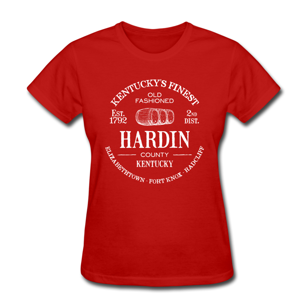 Hardin County Vintage KY's Finest Women's T-Shirt - red