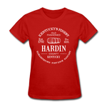 Hardin County Vintage KY's Finest Women's T-Shirt - red