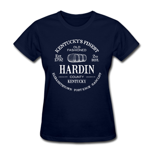 Hardin County Vintage KY's Finest Women's T-Shirt - navy