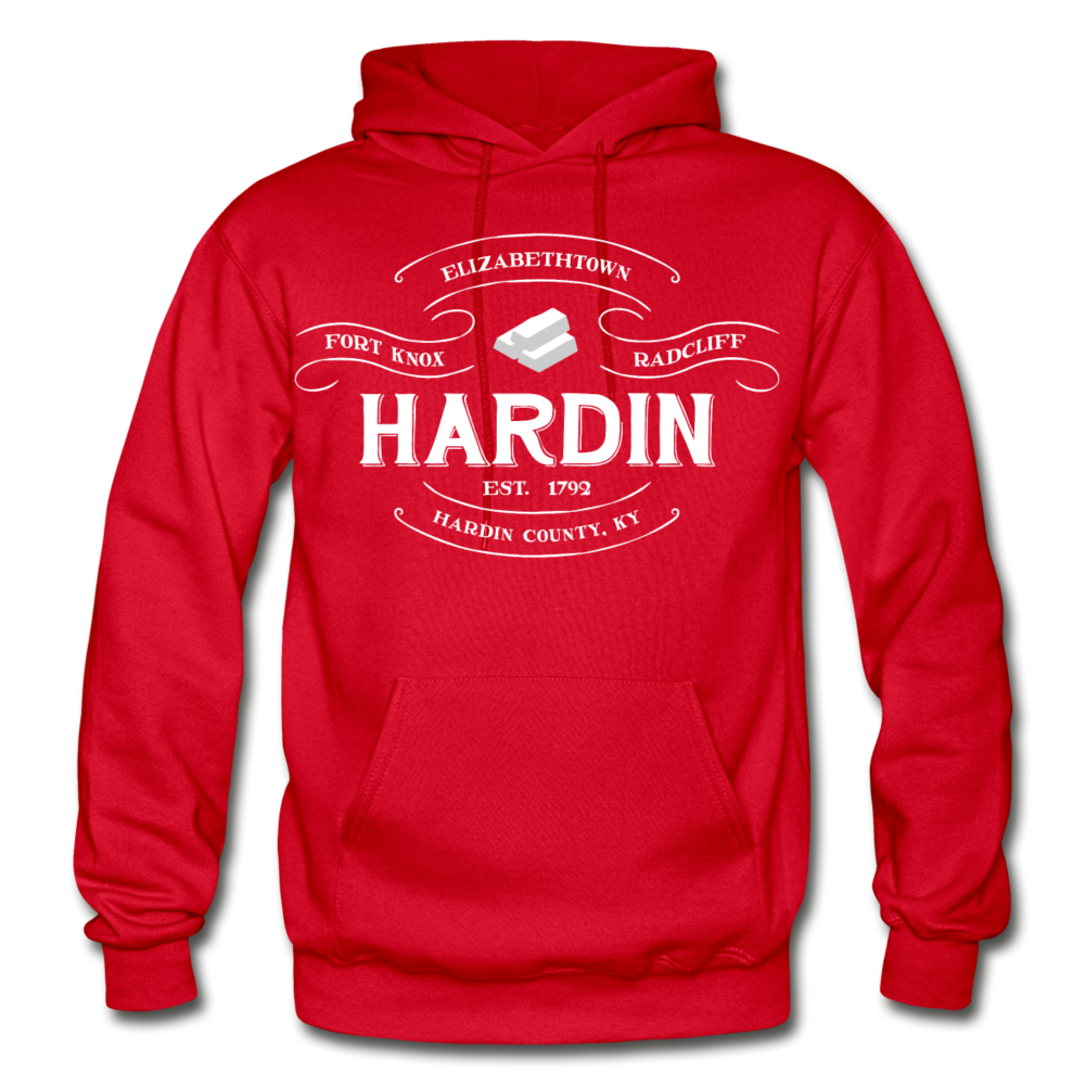 Hardin County Vintage Banner Hoodie - red