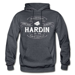 Hardin County Vintage Banner Hoodie - charcoal gray