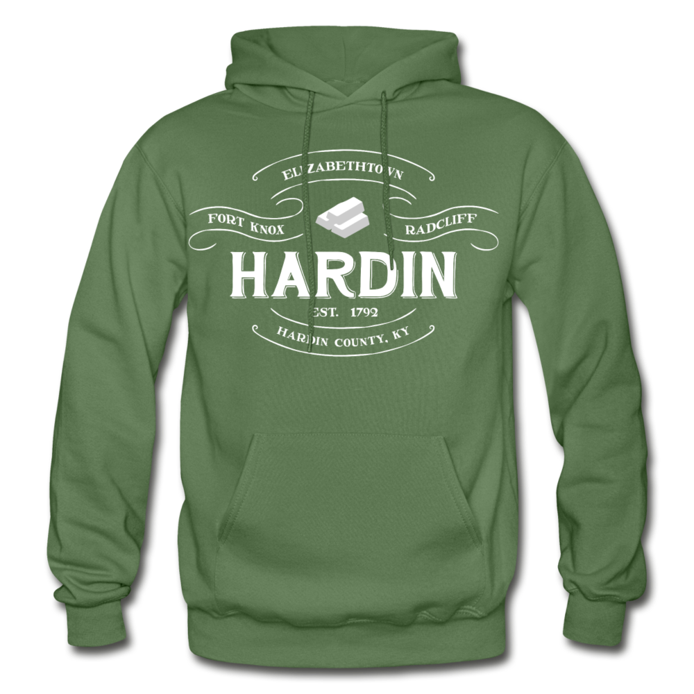 Hardin County Vintage Banner Hoodie - military green