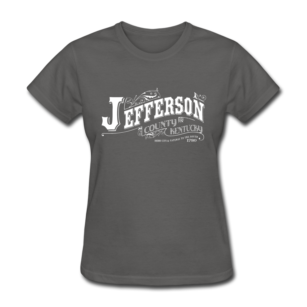 Jefferson County Ornate Women's T-Shirt - charcoal