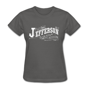 Jefferson County Ornate Women's T-Shirt - charcoal