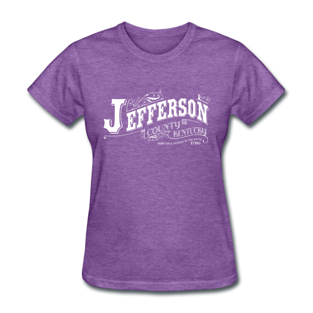 Jefferson County Ornate Women's T-Shirt - purple heather