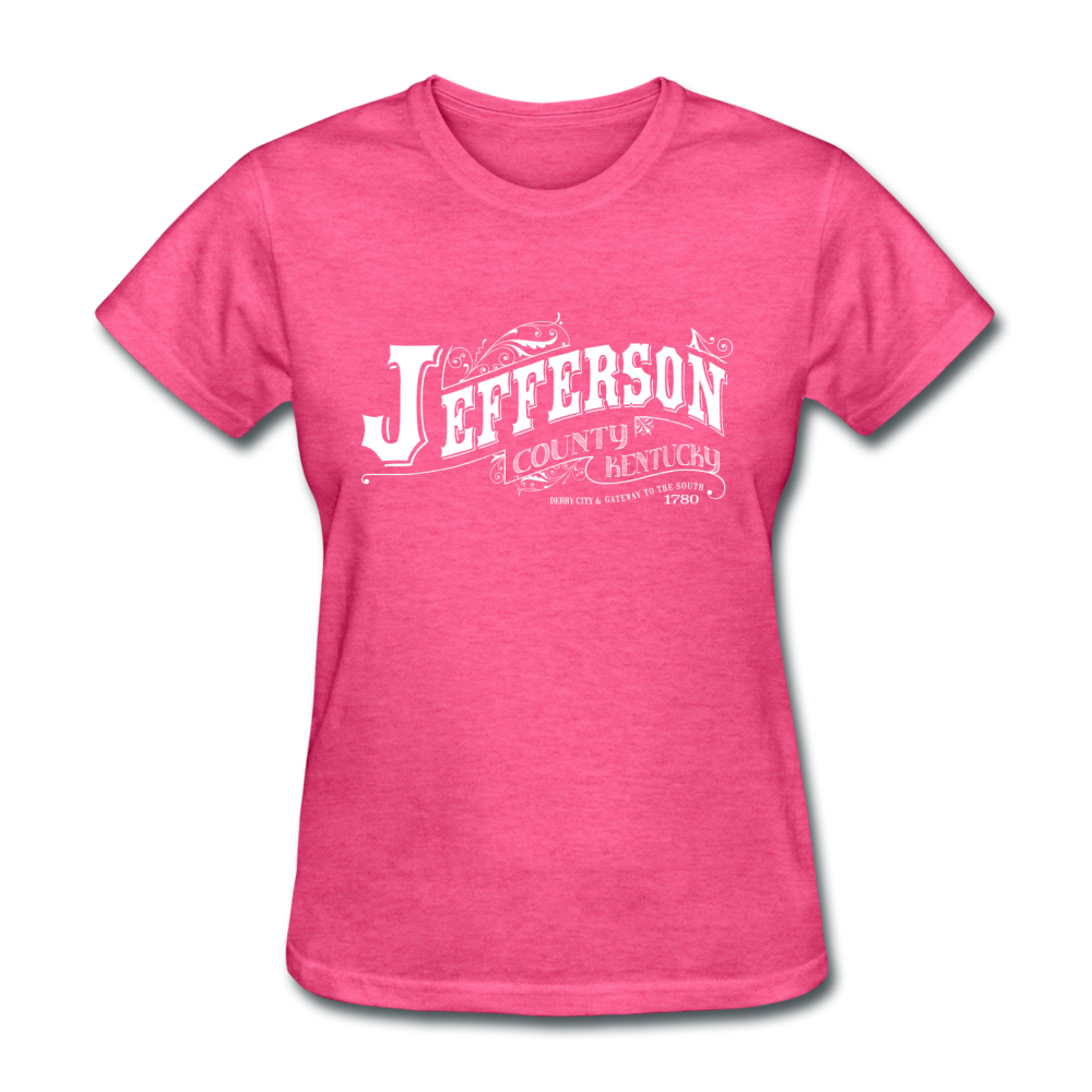 Jefferson County Ornate Women's T-Shirt - heather pink