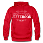 Jefferson County Vintage Banner Hoodie - red