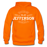 Jefferson County Vintage Banner Hoodie - orange