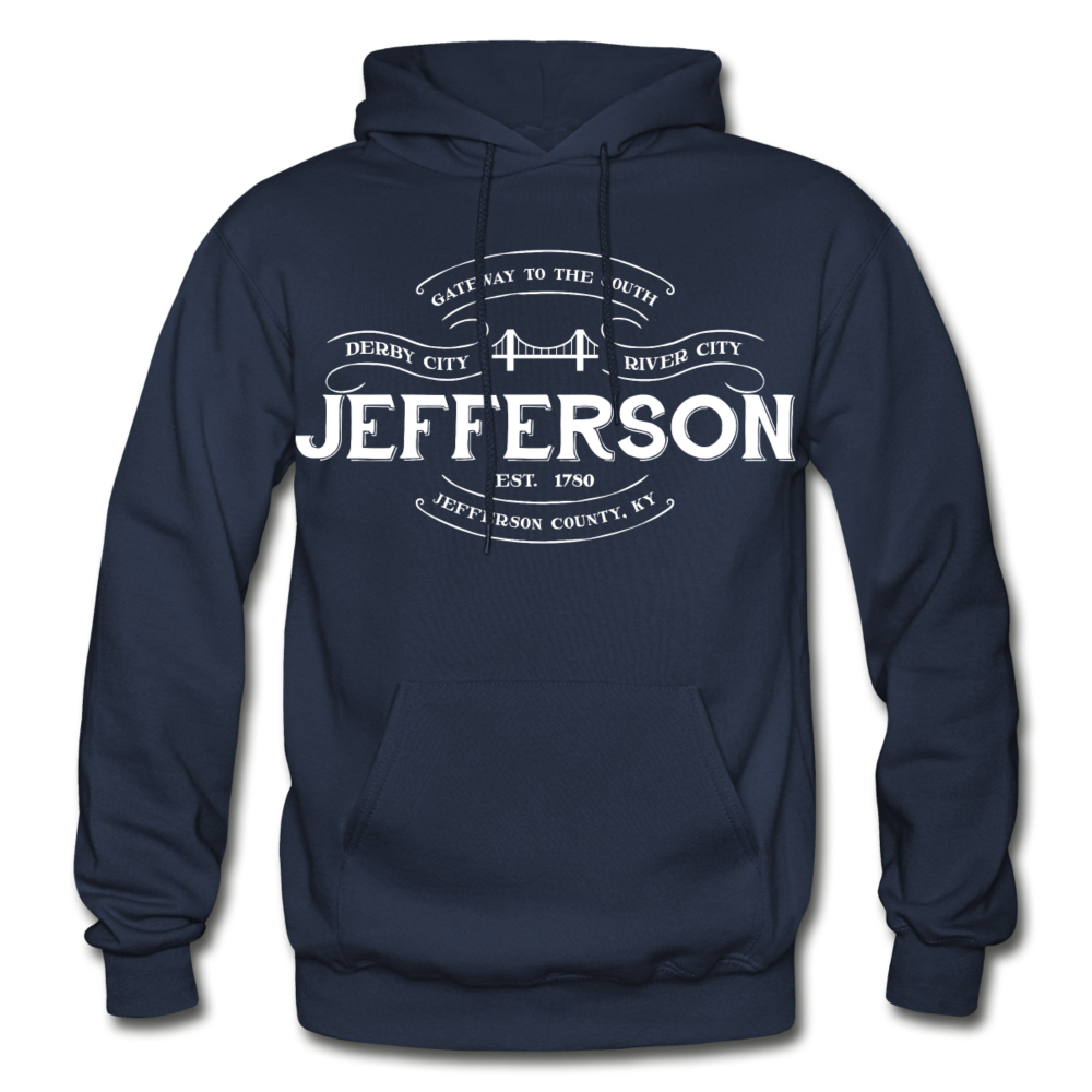 Jefferson County Vintage Banner Hoodie - navy