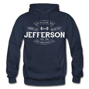 Jefferson County Vintage Banner Hoodie - navy