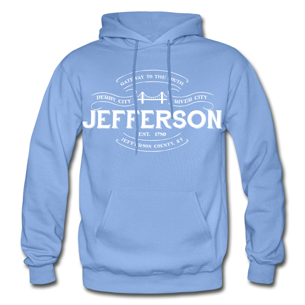 Jefferson County Vintage Banner Hoodie - carolina blue