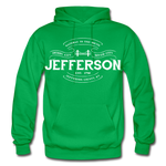 Jefferson County Vintage Banner Hoodie - kelly green