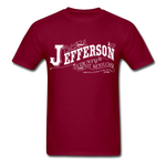 Jefferson County Ornate T-Shirt - burgundy