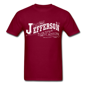 Jefferson County Ornate T-Shirt - burgundy