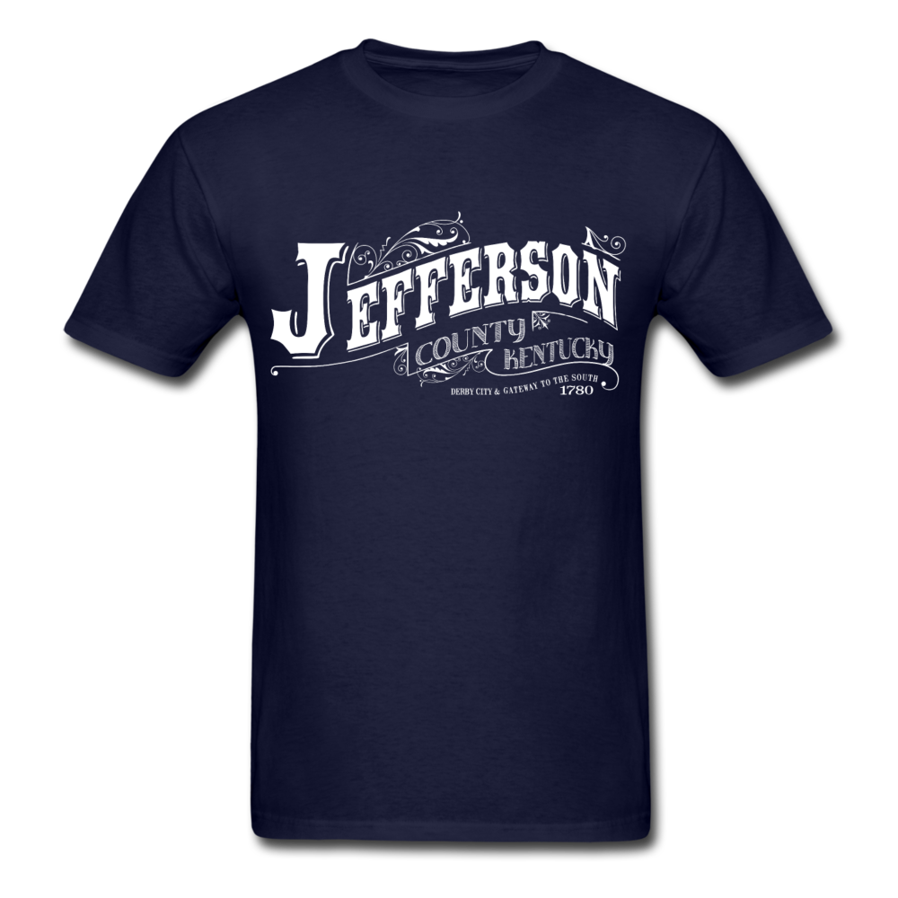 Jefferson County Ornate T-Shirt - navy