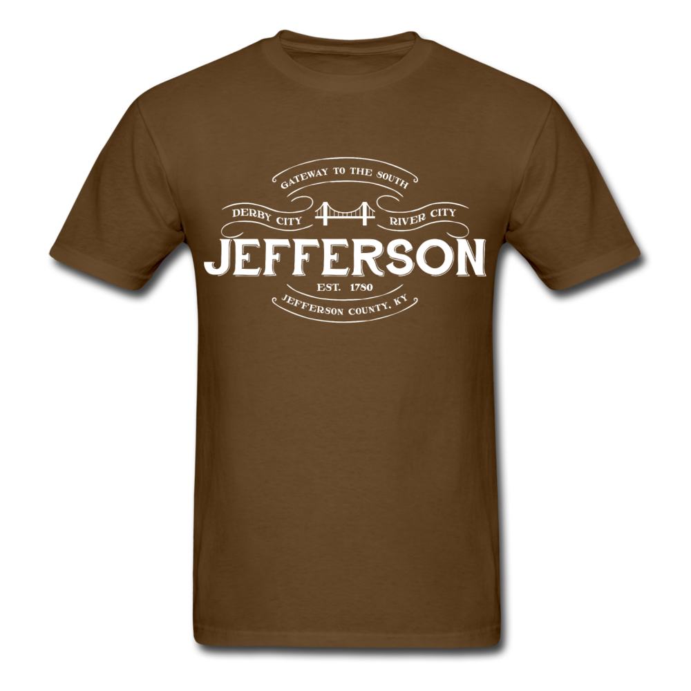 Jefferson County Vintage Banner T-Shirt - brown