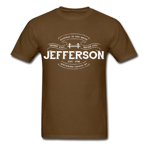 Jefferson County Vintage Banner T-Shirt - brown