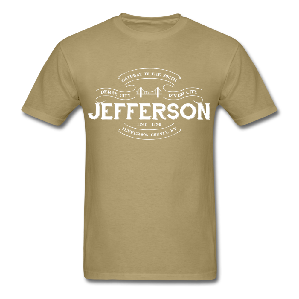 Jefferson County Vintage Banner T-Shirt - khaki